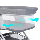 Quick-Fold 2-in-1 Rocking Portable Bassinet - Shadow Stone Gray