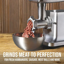 Electric Meat Grinder & Sausage Stuffer with 2 Stainless Steel Grinding Plates, 700 Watts