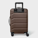 Hardside Carry-On Spinner Suitcase - Chocolate