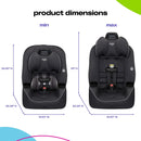 Easy Elite Slim All-in-One Convertible Car Seat - Grey Glyphs