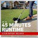 Toro 60V MAX 8 in. Brushless Stick Edger with 2.0Ah Battery (51833)