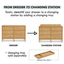 Frem 6-Drawer Dresser - Honey