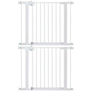 Adjustable Pressure-Mounted Walk-Through Gate - White