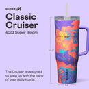 40 oz Insulated Tumbler - Super Bloom