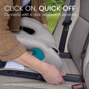 Backless Booster Car Seat with Rigid Latch - Gray