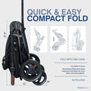 Trend Duo Double Stroller - Black