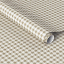 Gingham Wallpaper - Taupe