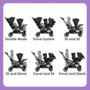 Baby Trend Sit N' Stand® Double 2.0 Stroller - Dash Black
