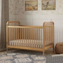 Liberty 3-in-1 Convertible Spindle Crib with Toddler Bed Conversion Kit - Honey