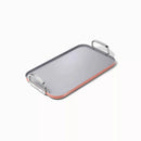 11.73" Nonstick Square Double Burner Crepe Pan - Perracotta