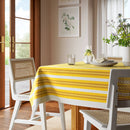 Coastal Tablecloth Yellow Striped