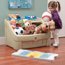 2-in-1 Toy Box & Art Lid - Tan