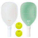 2 Player Journey Traditional Pickleball Paddle Set - Green