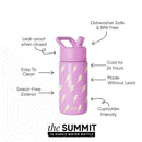 Summit Water Bottle with Straw Lid - Purple