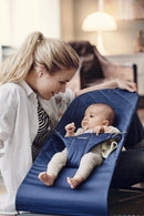 BabyBjorn Fabric Seat for Bouncer - Midnight Blue Cotton