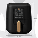 6 Qt Air Fryer - Black