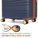 Expandable Spinner Luggage Set - Navy