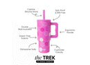 24oz Straw Tumbler - Pink