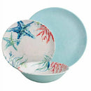 Sealife Melamine Dinnerware 12-Piece Set Dishwasher Safe