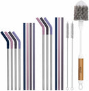 Reusable Straw And Bottle Brush Set (17 Piece)