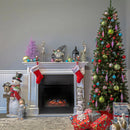 6.5' Prelit Slim Artificial Christmas Tree - Multicolored Lights