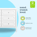 Chloe Regency 6-Drawer Dresser - White