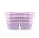 10pc 4 Compartment Snack Food Storage Container Set - Orchid Mist