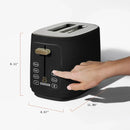 2 Slice Toaster - Black