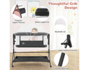 3-in-1 Baby Bedside Bassinet - Gray