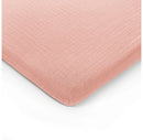 Muslin Fitted Bassinet Crib Sheet - Lace Pink