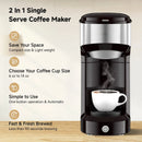 Single Serve Coffee Maker - Portable Mini Coffee Machine