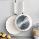 Rio Advanced 2pc (10" and 12") Ceramic Nonstick Fry Pan Set - Cream