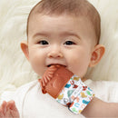 Itzy Ritzy Teething Mitt - Cow: Silicone, Baby Teether, 1 Piece