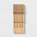 Natural In Drawer Knife Organizer Yellow - ™: Knife Storage Drawer Insert, Holder for Kitchen