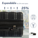 Luggage With Tsa Lock Spinner Wheels Hardside Expandable Luggage Travel Suitcase Check in Luggage ABS 24"