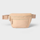 Faux Neoprene Fanny Pack - Tan