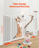 Adjustable Baby Gate for Dogs - White