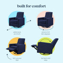 Piper Recliner - Navy