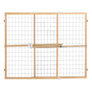 Quick-Fit Wire Mesh Pet/Baby Gate for Wide Openings