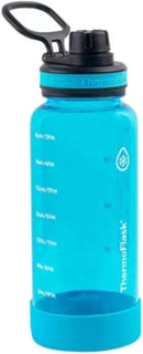 Motivational Water Bottle - Smoke/Blue - 32 Oz 2 Pack