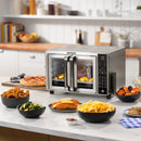 6-Slice Digital Air Fryer Oven with Integrated Probe - Silver