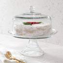 Classic Glass Cake Stand with Dome