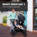 Summit X3 Double Stroller - Black