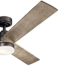 Ceiling Fan with Light Kit - 14.5 Inches Tall - 52 Inches Wide