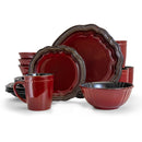 16pc Stoneware Dinnerware Set - Ruby Lagoon