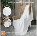 Waffle Blanket Extra Large 50" x 60” - White