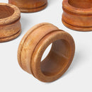 4pk Wood Napkin Rings