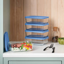 Glass Rectangle Meal Prep Set