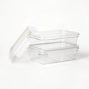 4pc (set of 2) 5.5 Cup Tritan Plastic Rectangle Food Storage Container Set