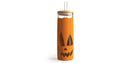 17 fl oz Glass Tumbler with Lid and Straw - Orange